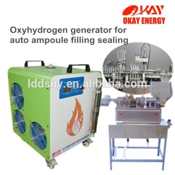 hho gas technology clean oxyhydrogen flame single head ampoule filling machine