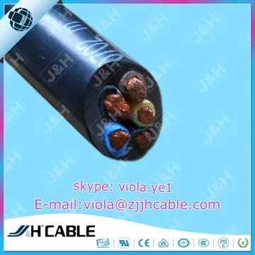 RVV pure copper 5 conductors PVC coated PVC sheath power cable