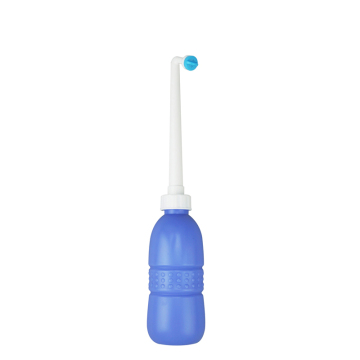 Bicet per bambini blu portatile con ugello estendibile e serbatoio da 450 ml