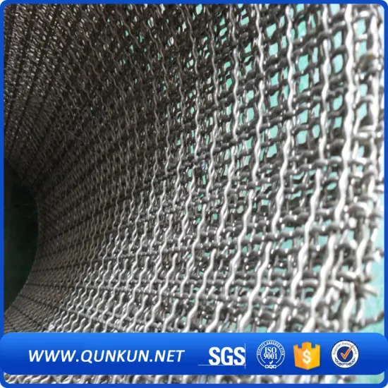 Stainless steel 6 mm opening crimped wire mesh