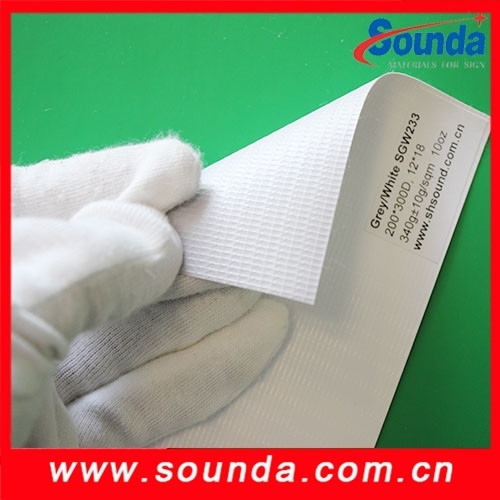 SOUNDA Good Rate of Opacity Building Signs Digital Printing Coated Blockout SDW500 500D*500D 610G