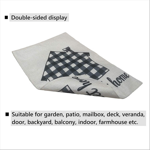 Custom Design Good Stitched Spring Welcome Garden Flag
