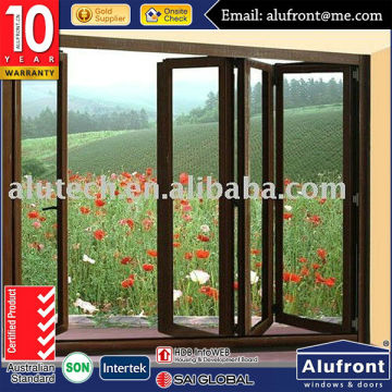 Aluminium clad wood folding doors, bi folding doors