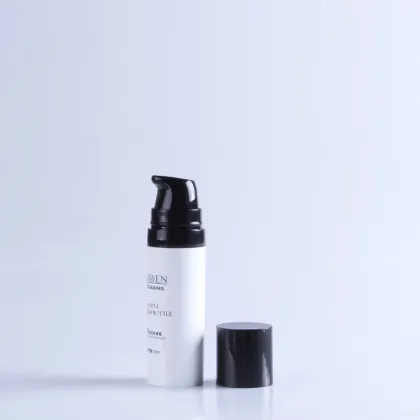 Empty Black Airless Pump Lotion Cream Bottle