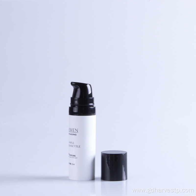 Empty Black Airless Pump Lotion Cream Bottle