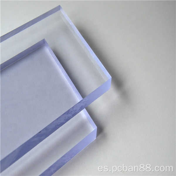 PC azul azul de 10 mm placa de resistencia UV de doble cara