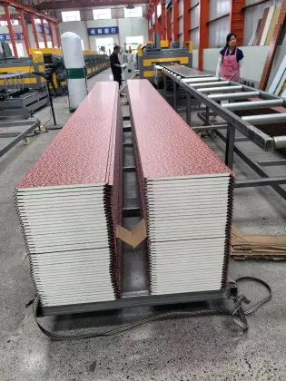 Red Marble-Patterned Metal Decorative Panel