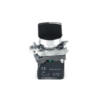 Langir 2 Selector Plastic Push Butting Switch XB4BA31 electrical 1NO1NC position switch lay4-bd21
