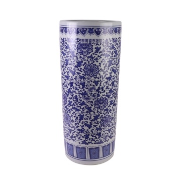 RXAZ01 Porcelain Umbrella Holder - Blue and White Lotus Pattern from Jingdezhen