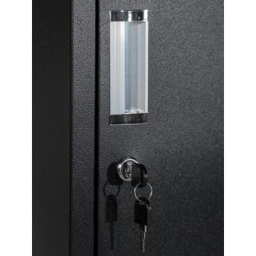 3 Door Box Lockers Black for formal offices