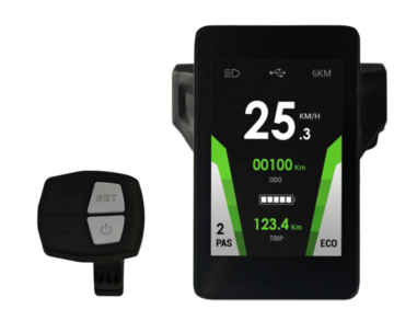 EMC Certified ROHS Compliant IP65 Waterproof LCD Display for 24V, 36V, 48V Electric Bicycles