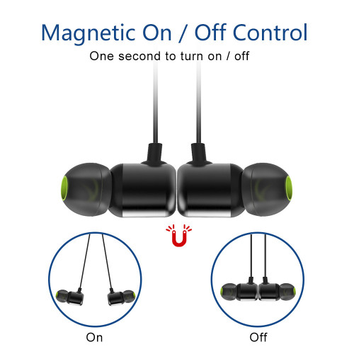Sports Headsets Bluetooth V4.2 with Magnetic Control On/Off