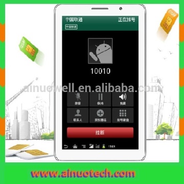 7" phone call tablet pc external battery tablet pc MTK6572