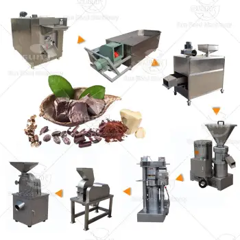 Cocoa Butter Making Production Line: Shelling, Grinding & Manufacturing Machinery