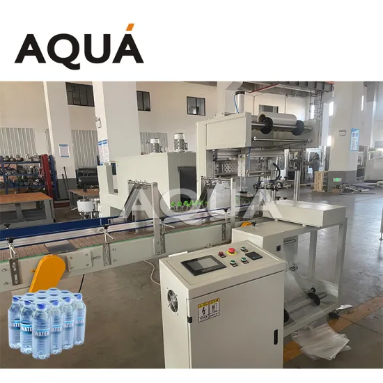 Automatic Sleeve Shrinking Wrap Machine for 24 Bottles PE Film Shrink Packing Machine