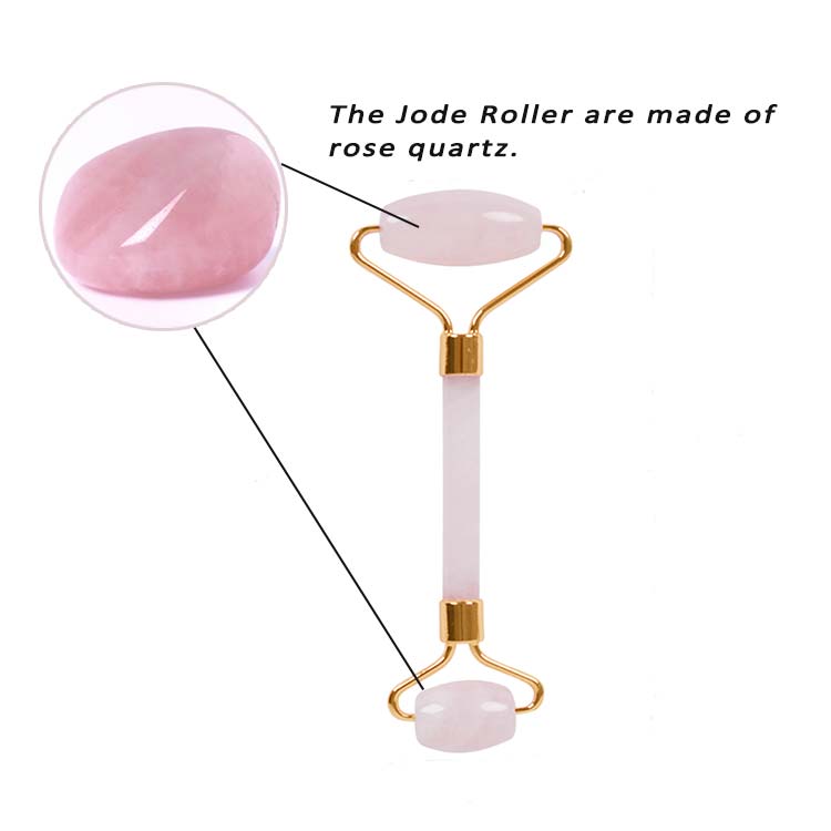 The Jade Roller Are Made Of Rose Quartz