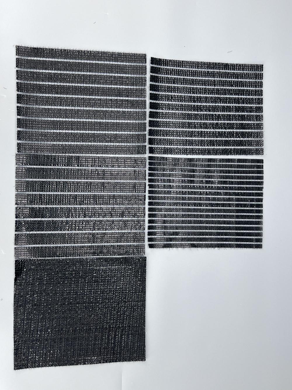Black and white plastic aluminum foil sunshade net