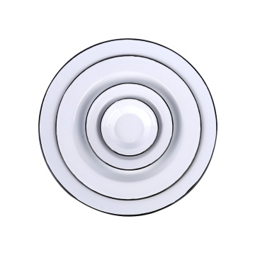 10/15/25/30cm Round Plate Sets Carbon Steel Enamel Coating Tableware