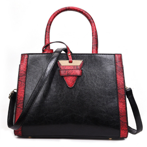 High quality oil wax skin fabric lady handbags