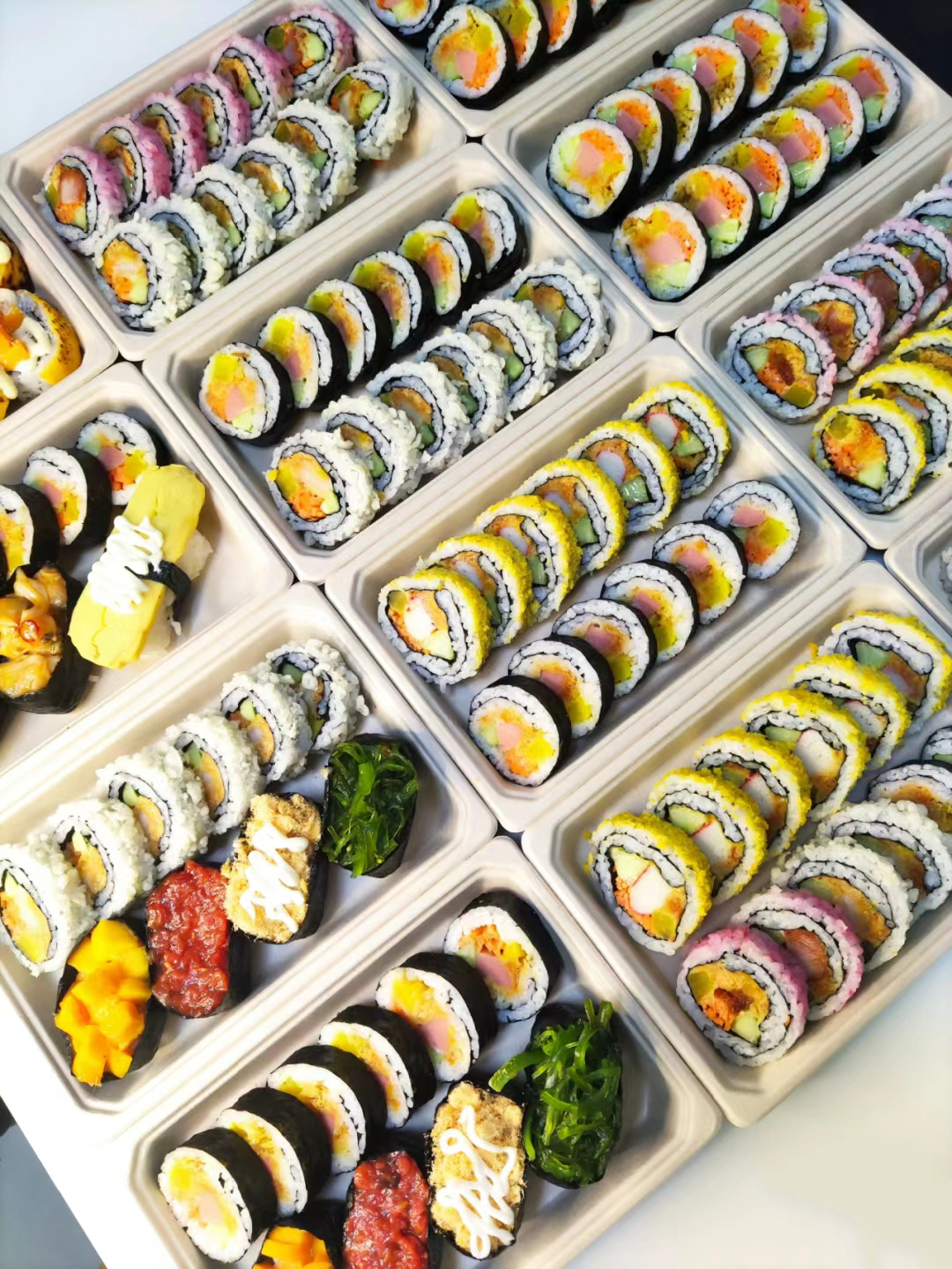 enhance the   overall presentation of the sushi or food items