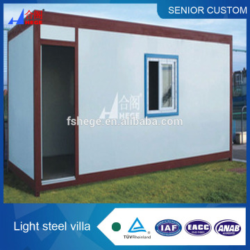 low cost 2* 20ft container house with 2 bedroom,one livingroom ,one kitchen,one bathroom portable china prefab container