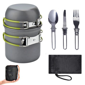 Hard Alumina Portable Folding Camping Cooking Utensils Boiling Water Pot