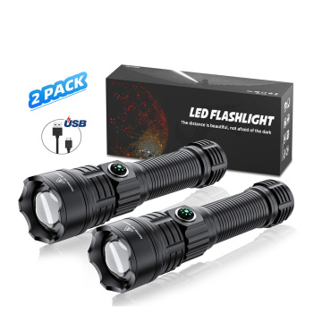 Yüksek Güçlü Zoomable LED El feneri - 100.000 Lümen Su Geçirmez Taktik Fenerler