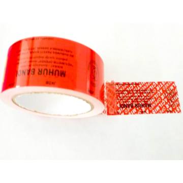 red full transfer VOID packing tape