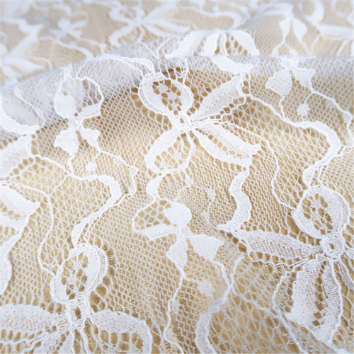 Tissu de maille de dentelle de robe quotidienne de filles brodées populaires