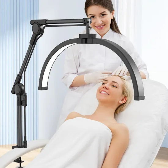 Desk Clip Lamp LED Moon Light for Lash Extensions - Half Moon Nail Light