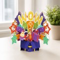 WOW Surprise 3D Pop Up Kartka urodzinowa z niesamowitymi efektami kolorystycznymi