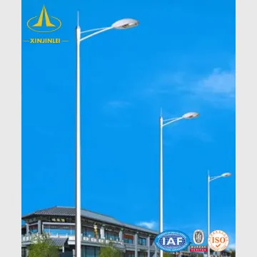 Double-Arm Hot Dip Galvanized Street Lighting Pole