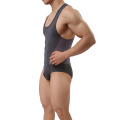 Erkekler Spor Bodysuit Mesh Tulumları