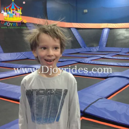 Kids Trampoline Park With High Jump Bed