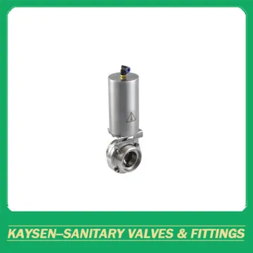 SMS Hygienic Pneumatic Butterfly Valves Male end