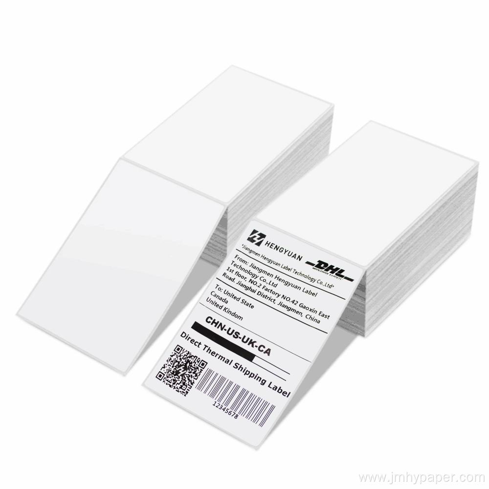 Cost-effective Waterproof 4x6 inch Fanfold Thermal Labels