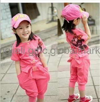 Girls \' suits baby summer dress children\'s clothing