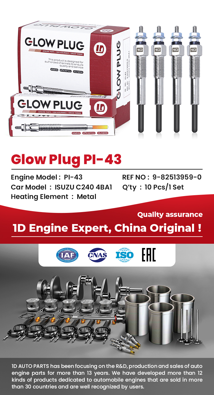 ISUZU Diesel Glow Plug Original Spare Part
