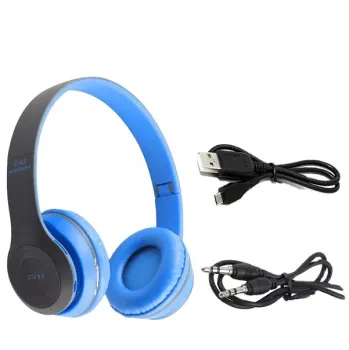 Wireless Bluetooth Headphones for Mobile Phone or Computer with AUX Line and TF Card - Foldable Earphones