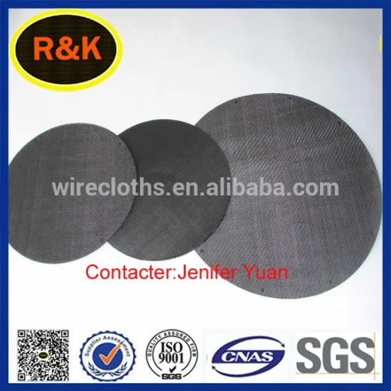 Stainless steel metal mesh filter with bordure without closed edge
