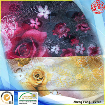 fashionable printed mesh knitting fabric supplier of clothing