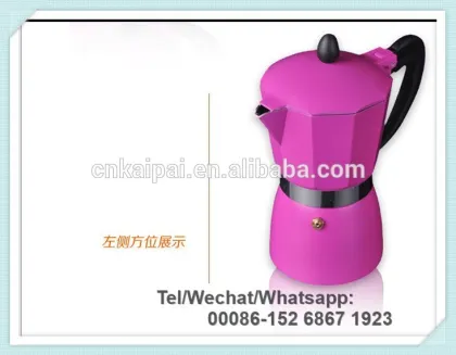 stovetop Aluminum espresso maker ,6Cup Espresso coffee moka maker