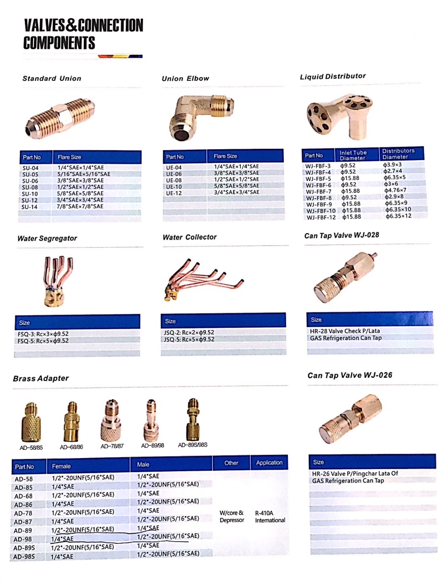 air conditioning brass fitting