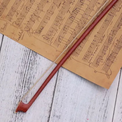 Violin Bow Arbor Horsehair 1/4 Size Violin Stick Violin Bow Violin Parts Violin Accessories for Musical Instrument Violin