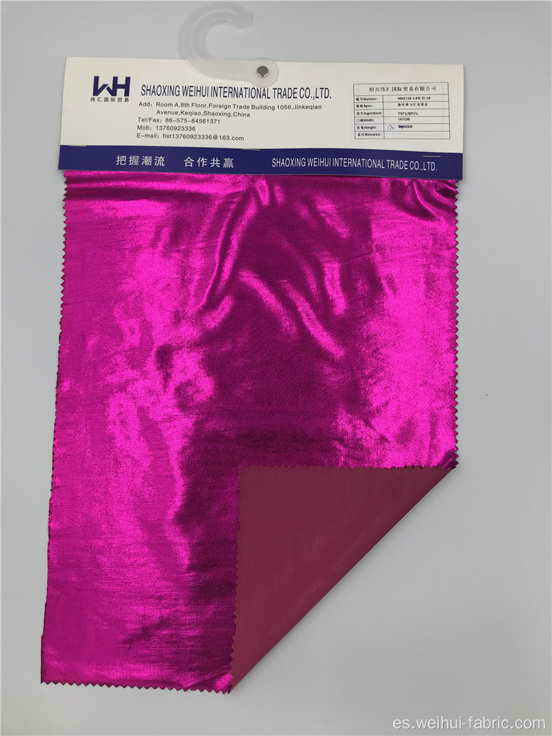Tejido de punto de calidad confiable T / SP que broncea telas púrpuras