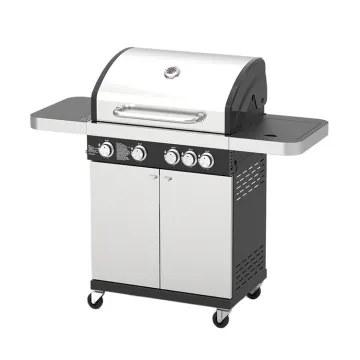 Outdoor Party Easily Cleaned Stainless Steel Grills 4 Burners Smokeless Large Gas Grills