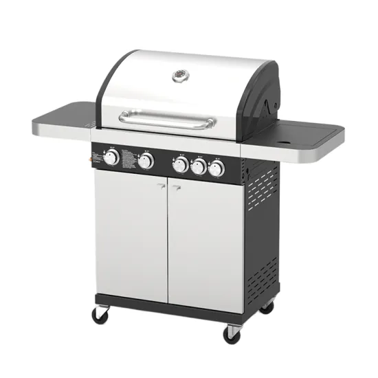 Outdoor Party Easily Cleaned Stainless Steel Grills 4 Burners Smokeless Large Gas Grills