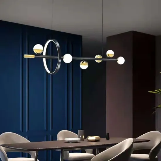 Modern Black Pendant Lights - LED Lighting Fixtures for Bedroom, Dining Hall, Living Room & Study