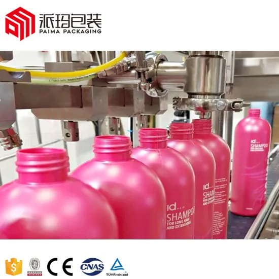 Automatic Hair Lotion and Shampoo Filling, Labeling, and Packing Machine for Liquid Daily Chemical Production Line