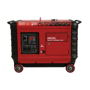 Professional Certification Air-Cooled Electric Start Portable 4.6kW-5kW Single Phase Diesel Generator